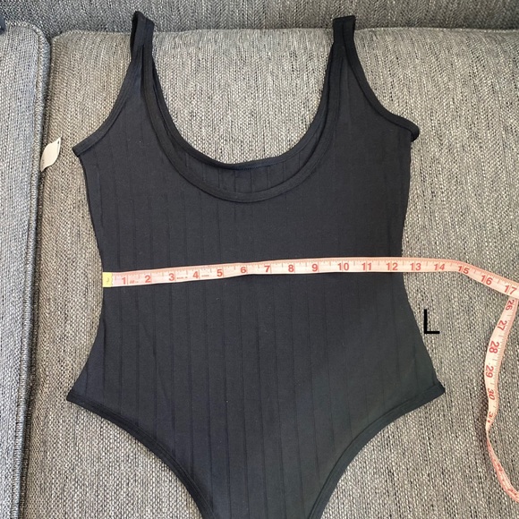 Black bodysuit ribbed small medium large NWT - Picture 15 of 16